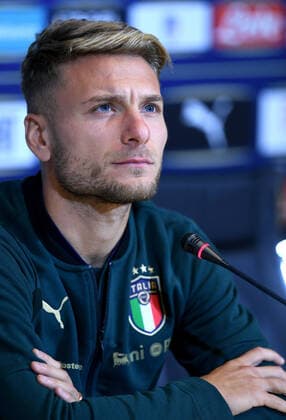 Photo LaPresse - Jennifer Lorenzini 08 October 2019 Firenze (Italy) Soccer Italy Italian Football meeting - "Coverciano" - press conference, PK, Pressekonferenz Ciro Immobile In the pic: Ciro Immobile  Copyright: xJenniferxLorenzini LaPressex