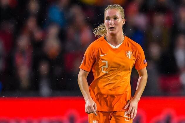 Desiree van Lunteren of Netherlands women during the UEFA Women s EURO 2021 qualifier group A match between The Netherlands and Turkye at Philips stadium on October 08, 2019 in Eindhoven, The Netherlands UEFA Women s EURO 2021 qualifier group A 2019 2020 xVIxANPxSportx xGerritxvanxKeulenxIVx 203303539