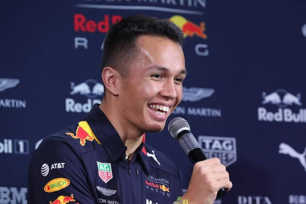 October 9, 2019, Tokyo, Japan: Alexsander Albon of Thai Red Bull Racing drivers attends the Red Bull Racing press conference, PK, Pressekonferenz before Fomula 1 Japanese Grand Prix on 11-13 Oct. Red Bull Racing press conference in Tokyo, Japan - 09 Oct 2019 - ZUMAs197 20191009_zaa_s197_028 Copyright: xMasatoshixOkauchix