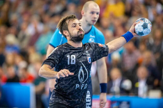 SG Flensburg-Handewitt vs HC PPD Zagreb, Handball, VELUX EHF Champions League Gruppenphase, Flensburg; 09.10.19 Zlatko Horvat (HC PPD Zagreb, 18) Copyright: xBEAUTIFULxSPORTS MarioxM.xKobergx