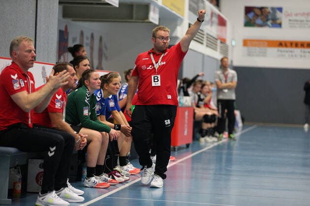 Steffen Birkner (Trainer HSG Blomberg-Lippe) GER, Handball, 1. Bundesliga Frauen, HSG Blomberg-Lippe gegen TSV Bayer 04 Leverkusen, 09.10.2019 Blomberg Copyright: xEIBNER JanxStrohdiekx EP_JSK