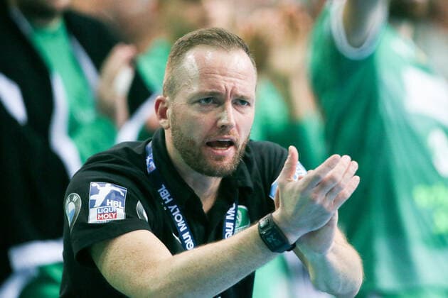 DHfK - Balingen Handball Leipzig, 10.10.2019, Arena Leipzig, Handball, 1. Bundesliga, 9. Spieltag , SC DHfK - HBW Balingen-Weilstetten , Im Bild: Trainer Andre Haber (Leipzig) ,