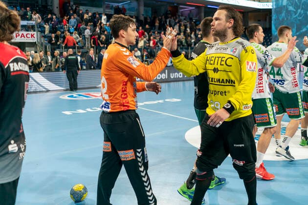 10.10.2019 Handball, 1. Bundesliga: HC Erlagen - FRISCH AUF! Goeppingen, 3. Spieltag, Saison 2019 20 - Handball, 1 Bundesliga HC Erlagen - HHC Erlagen - FRISCH AUF! Goeppingen, 3 Matchday on 10 10 2019, Season 2019 20 Copyright: HMBxMedia BorisxSchumacher