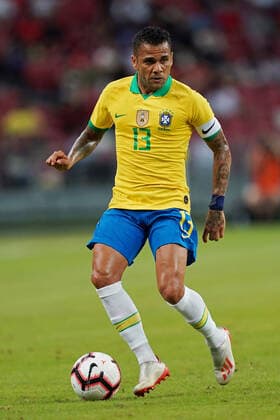 10th October 2019; National Stadium Singapore, Singapore; International Friendly, LÃ¤nderspiel, Nationalmannschaft Brazil versus Senegal; Daniel Alves of Brazil - Editorial Use  ActionPlus12176257 StanleyxChou