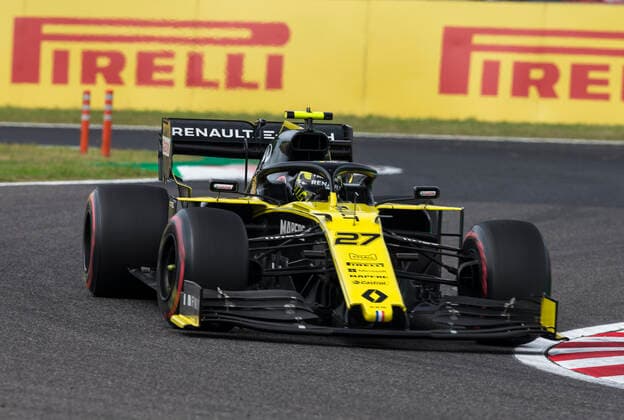 11th October 2019; Suzuka Circuit, Suzuka City, Japan; Formula One Japanese Grand Prix, Practice day; The number 27 Renault driver Nico Hulkenberg during practice 1 - Editorial Use  ActionPlus12176321 StephenxBlackberry