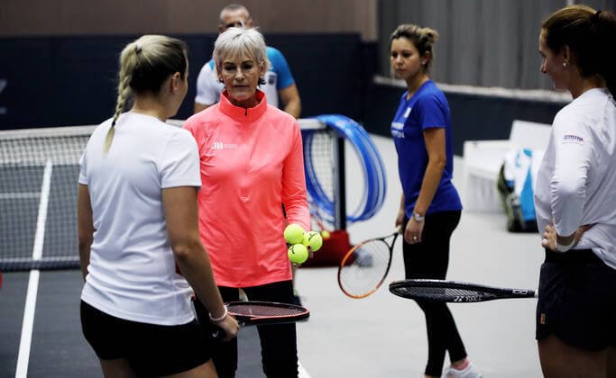 TENNIS - WTA, Tennis Damen Upper Austria Ladies Linz LINZ,AUSTRIA,12.OCT.19 - TENNIS - WTA Tour, Upper Austria Ladies Linz. Image shows Judy Murray. GEPAxpictures xMatthiasxHauer