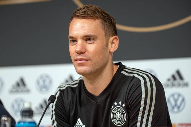 Torwart Manuel Neuer (GER). Estland, Tallinn, 12.10.2019, FuBa, Nationalmannschaft, European Qualifiers: Estland vs Deutschland, Pressekonferenz, A. Le Coq Arena