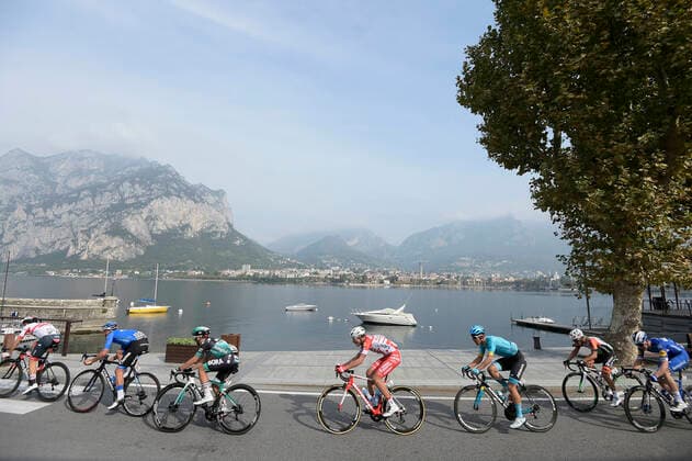 Bilder des Jahres 2019, Sport 10 Oktober Sport Themen der Woche KW41 Sport Bilder des Tages Photo LaPresse - Fabio Ferrari October 12, 2019 Bergamo( Italy ) Cycling Il Lombardia 2018 - Bergamo-Como 243 km. In the pic:during the race  Copyright: xLaPresse FabioxFerrarix