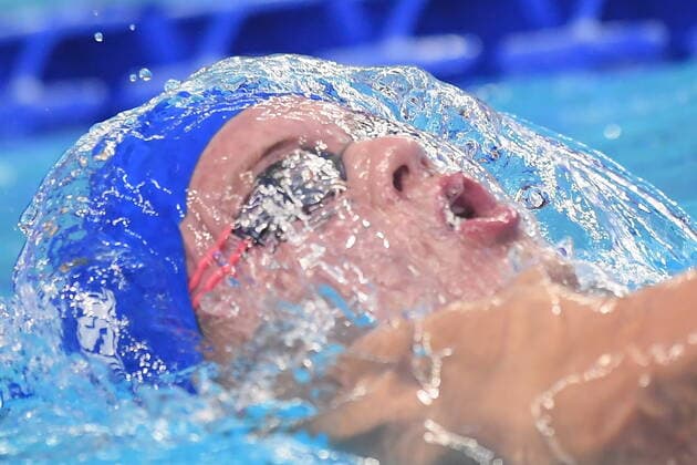Bilder des Jahres 2019, Sport 10 Oktober Sport Themen der Woche KW41 Sport Bilder des Tages Photo LaPresse - Gian Mattia D Alberto October, 12 2019 Naples (Italy) 2019 ISL - International Swimming League, first day in Naples In the picture: a moment of the race  Copyright: xGianxMattiaxD Alberto LaPressex