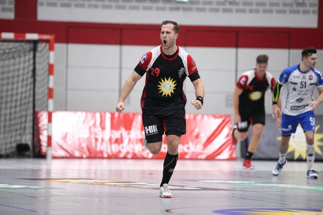 Marian Orlowski (TuS N-Luebbecke 29) GER, Handball, 2. Bundesliga, TuS N-Luebbecke gegen TV 05 07 Huettenberg, 12.10.2019 Luebbecke Copyright: xEIBNER JanxStrohdiekx EP_JSK