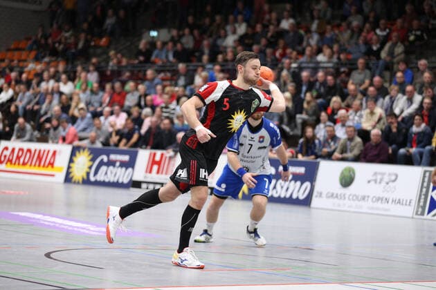 Jo-Gerrit Genz (TuS N-Luebbecke 5) GER, Handball, 2. Bundesliga, TuS N-Luebbecke gegen TV 05 07 Huettenberg, 12.10.2019 Luebbecke Copyright: xEIBNER JanxStrohdiekx EP_JSK