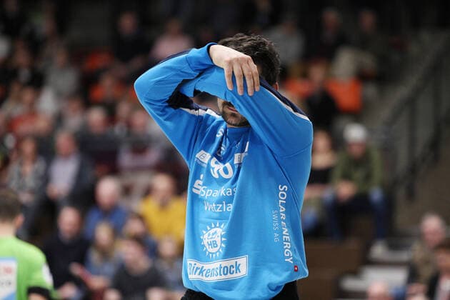 Nikolai Weber (TV 05 07 Huettenberg 98) GER, Handball, 2. Bundesliga, TuS N-Luebbecke gegen TV 05 07 Huettenberg, 12.10.2019 Luebbecke Copyright: xEIBNER JanxStrohdiekx EP_JSK