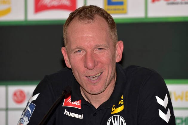 13-09-2019 pmk NB168356 Handball Herren Bundesliga Saison 2019 2020 GWD Minden Pressekonferenz Frank CARSTENS -Trainer- Minden