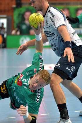 13-09-2019 pmk NB168655 Handball Herren Bundesliga Saison 2019 2020 GWD Minden - SG Flensburg-Handewitt Magnus GULLERUD (21) Minden
