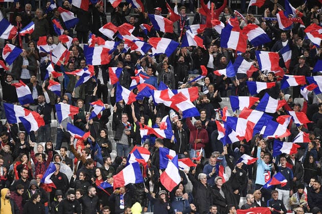 ILLUSTRATION - SUPPORTERS - DRAPEAUX FOOTBALL : France vs Turquie - Qualifications Euro 2020 - 14 10 2019 AnthonyBIBARD FEP Panoramic 