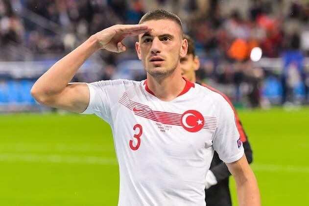 Merih Demiral of Turkey during the UEFA EURO, EM, Europameisterschaft,Fussball 2020 qualifier group C qualifying match between France v Turkye at Stade de France on October 14, 2019 in Paris, France UEFA EURO 2020 qualifier group H 2019 2020 xVIxANPxSportx xGerritxvanxKeulenxIVx 203559593
