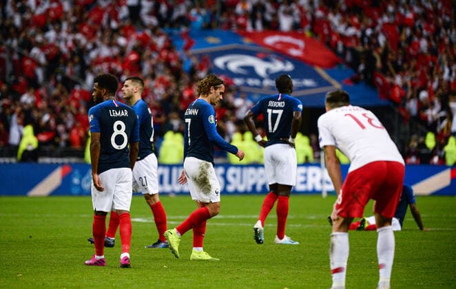 Deception de Antoine Griezmann ( 7 - France ) FOOTBALL : France vs Turquie - Saint Denis - 14 10 2019 FedericoPestellini Panoramic 