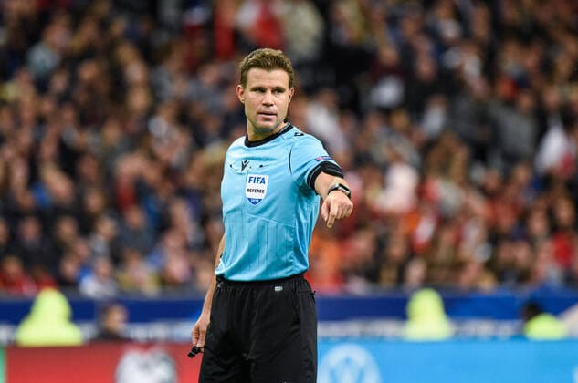 FELIX BRYCH ( arbitre ) FOOTBALL : France vs Turquie - Saint Denis - 14 10 2019 FedericoPestellini Panoramic 