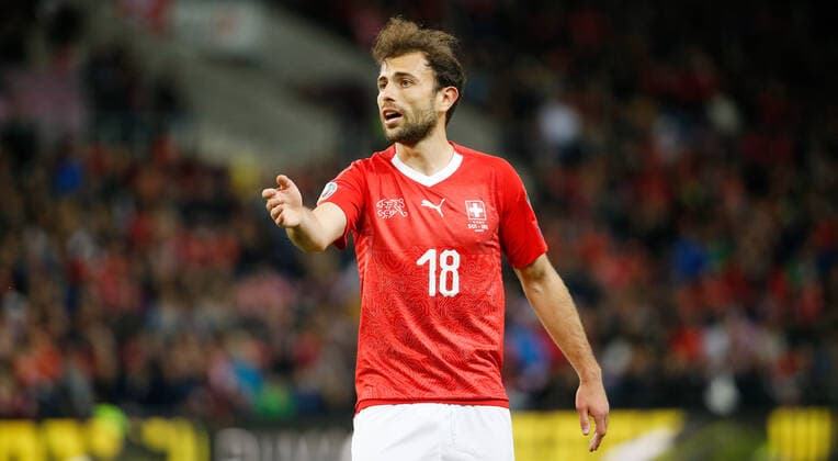 15.10.2019 Stade de Geneve , SCHWEIZ , Saison 2019 2020 Herren Fussball EM Qualifikation Schweiz - Irland Admir Mehmedi (Schweiz) *** 15 10 2019 Stade de Geneve , SWITZERLAND , Season 2019 2020 Men Football European Championship Qualification Switzerland Ireland Admir Mehmedi Switzerland 