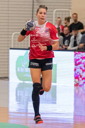 Emily Bölk (Thüringer HC, 20 ); Freisteller, Einzelbild, Aktion, action, 16.10.2019, Erfurt (Deutschland), Handball, 1. Bundesliga Frauen, Thüringer HC - Buxtehuder SV