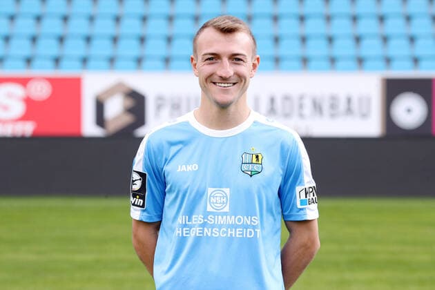 Teampraesentation Chemnitz Fussball 3.Liga Daniel Bohl; Chemnitzer FC; 3.Liga, Porträttermin 2019 2020 , Chemnitz, 16.10.2019, Stadion Chemnitz, Fussball ,