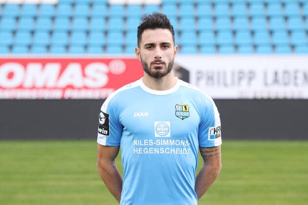 Teampraesentation Chemnitz Fussball 3.Liga Davud Tuma; Chemnitzer FC; 3.Liga, Porträttermin 2019 2020 , Chemnitz, 16.10.2019, Stadion Chemnitz, Fussball ,