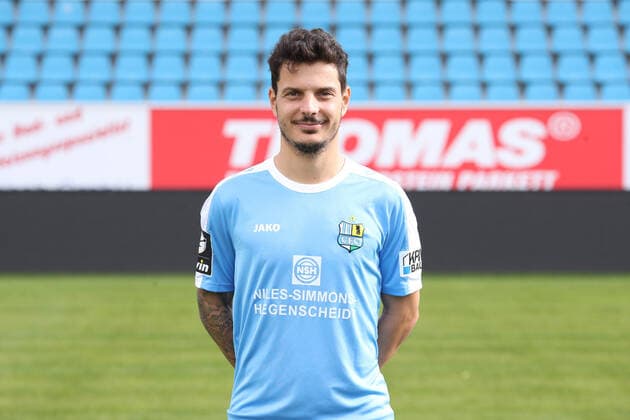 Teampraesentation Chemnitz Fussball 3.Liga Philipp Hosiner; Chemnitzer FC; 3.Liga, Porträttermin 2019 2020 , Chemnitz, 16.10.2019, Stadion Chemnitz, Fussball ,