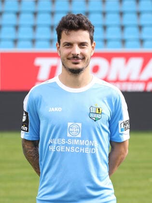 Teampraesentation Chemnitz Fussball 3.Liga Philipp Hosiner; Chemnitzer FC; 3.Liga, Porträttermin 2019 2020 , Chemnitz, 16.10.2019, Stadion Chemnitz, Fussball ,