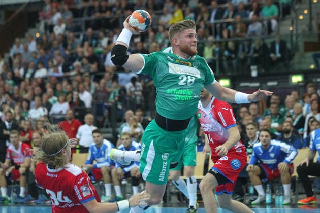 SC DHfK Leipzig vs. TBV Lemgo Lippe, Liqui Moly HBL, 17.10.19 Handball, 1. Bundesliga, Saison 2019 2020, 10. Spieltag: SC DHfK Leipzig vs. TBV Lemgo Lippe am 17.10.19 in der Arena Leipzig. Im Bild: Maciej GEBALA ( 28, SC DHfK Leipzig) Copyright: xBEAUTIFULxSPORTS JanxKaeferx
