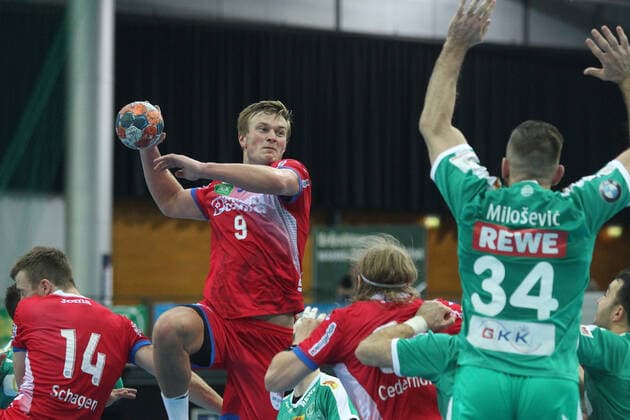 SC DHfK Leipzig vs. TBV Lemgo Lippe, Liqui Moly HBL, 17.10.19 Handball, 1. Bundesliga, Saison 2019 2020, 10. Spieltag: SC DHfK Leipzig vs. TBV Lemgo Lippe am 17.10.19 in der Arena Leipzig. Im Bild: Jonathan CARLSBOGARD ( 9, TBV Lemgo) Copyright: xBEAUTIFULxSPORTS JanxKaeferx