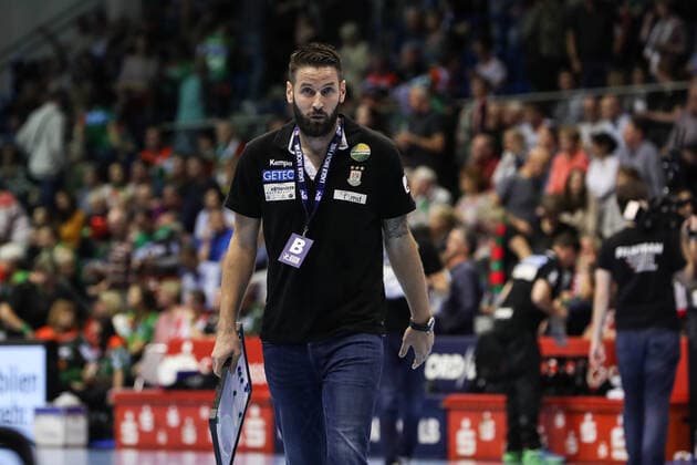 Trainer Bennet Wiegert (SC Magdeburg) - Handball Bundesliga Saison 2019-2020 SC Magdeburg vs. TVB 1898 Stuttgart in der GETEC Arena in Magdeburg - Handball,MannMänner,Deutschland,17.10.2019