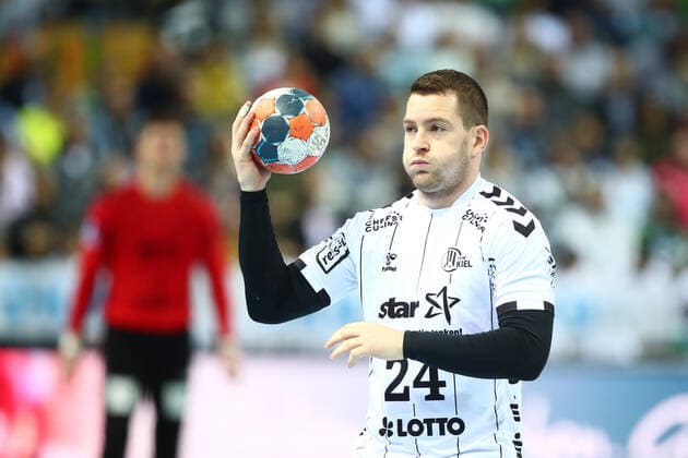 Miha Zarabec (Kiel) HSG Wetzlar vs THW Kiel, Handball, 1. Bundesliga, 17.10.2019 HSG Wetzlar vs THW Kiel, Handball, 1. Bundesliga, 17.10.2019 Wetzlar Copyright: xEIBNER RenexWeissx EP_RWS