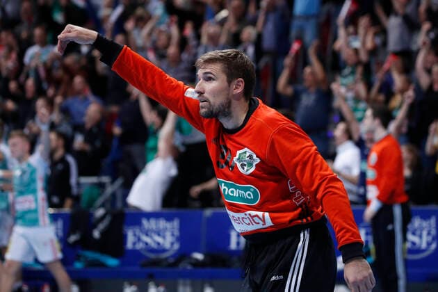 17.10.2019, TUI Arena, Hannover, Ligaspiel, 1. Bundesliga, TSV Hannover-Burgdorf vs Rhein-Neckar Loewen, im Bild Urban Lesjak (90, Han.-Burgdorf) TSV Hannover-Burgdorf vs Rhein-Neckar Loewen