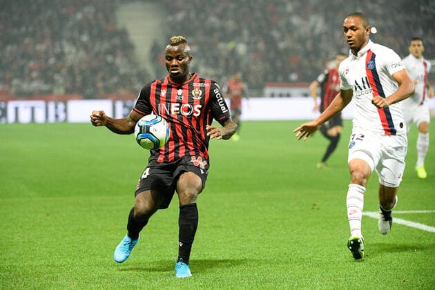 14 IGNATIUS GANAGO (NICE) FOOTBALL : Nice vs Paris SG - Ligue 1 Conforama - 18 10 2019 FEP Panoramic 
