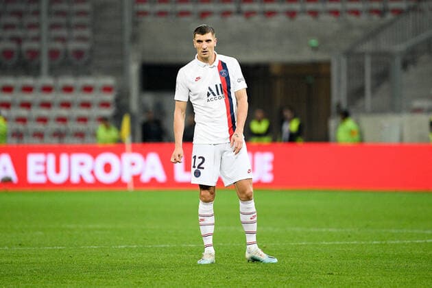 12 THOMAS MEUNIER (PSG) FOOTBALL : Nice vs Paris SG - Ligue 1 Conforama - 18 10 2019 FEP Panoramic 