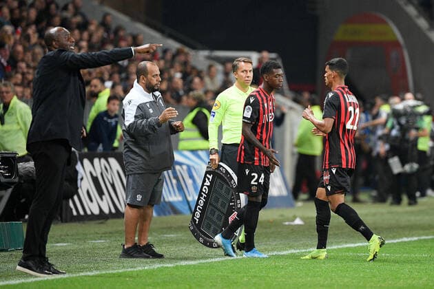 REMPLACEMENT - 24 ANDY PELMARD (NICE) FOOTBALL : Nice vs Paris SG - Ligue 1 Conforama - 18 10 2019 FEP Panoramic 