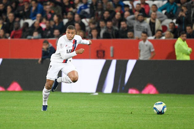 07 KYLIAN MBAPPE (PSG) FOOTBALL : Nice vs Paris SG - Ligue 1 Conforama - 18 10 2019 FEP Panoramic 
