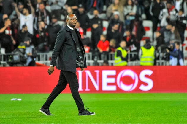 Patrick Vieira (entraineur de l OGC Nice) FOOTBALL : OGC nice vs PSG - Ligue 1 conforama - Nice - 18 10 2019 NorbertScanella PanoramiC 
