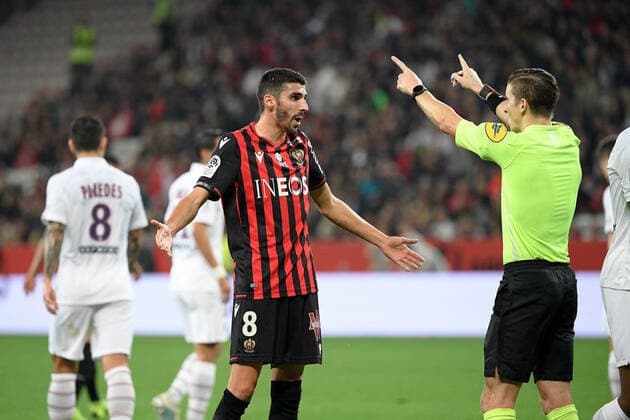 DECEPTION - 08 PIERRE LEES MELOU (NICE) FOOTBALL : Nice vs Paris SG - Ligue 1 Conforama - 18 10 2019 FEP Panoramic 