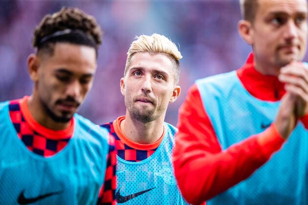 Kevin Kampl ( 44 RB Leipzig) waehrend der Saison 2019-2020 in der 1. Fussball Bundesliga (Herren) am 8. Spieltag zwischen RB Leipzig und VfL Wolfsburg in der Red Bull Arena am 19. October 2019 in Leipzig, Sachsen, Deutschland (DFL REGULATIONS PROHIBIT ANY USE OF PHOTOGRAPHS AS IMAGE SEQUENCES AND OR QUASI-VIDEO)