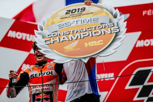 Bilder des Jahres 2019, Sport 10 Oktober Sport Themen der Woche KW42 Honda ganadora en el apartado dse constructores Cordon Press *** Honda winner in the Cordon Press constructors section  xrafaxmarrodanx xGRANDxPRIXxOFxJAPANx-xRACESx
