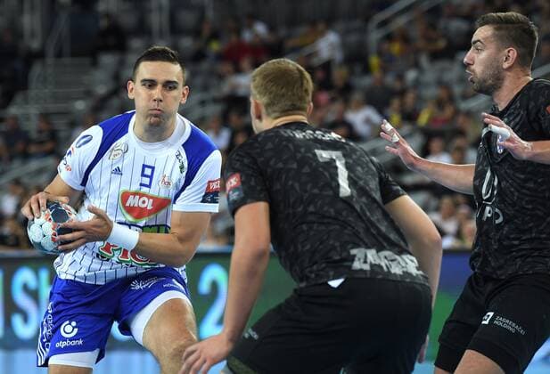 Zagreb: VELUX EHF Champions League, RK PPD Zagreb - SC MOL-Pick Szeged 20.10.2019., Croatia, Zagreb, Arena Zagreb, - VELUX EHF Liga Champions League, group A, 5th round, RK PPD Zagreb - SC MOL-Pick Szeged. Jonas Kallman  MarkoxLukunic PIXSELL
