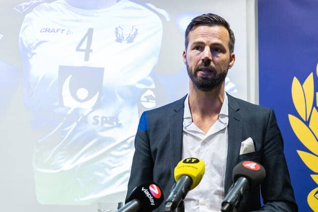 191022 Sveriges förbundskapten Henrik Signell presenterar VM-truppen under en presskonferens den 22 oktober 2019 i Stockholm. Copyright: ANDREASxLxERIKSSON BB191022AE006