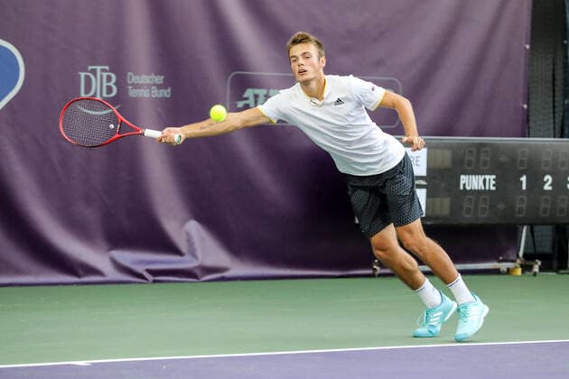 Kacper ZUK (POL), Tennis Challenger Hamburg 2019, ATP, Tennis Herren Challenger Tour, Hamburg, 22.10.2019,