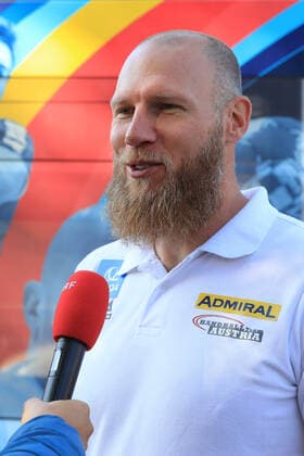 HANDBALL - OEHB press conference, PK, Pressekonferenz GRAZ,AUSTRIA,23.OCT.19 - HANDBALL - EHF European Championship, EM, Europameisterschaft 2020, preview, OEHB press conference. Image shows head coach Ales Pajovic (AUT). GEPAxpictures xMarioxBuehner