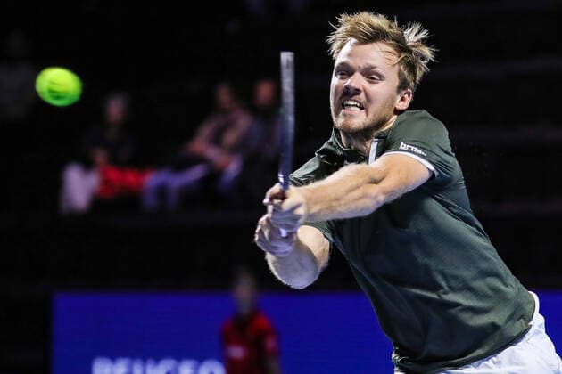 Swiss Indoors ATP, Tennis Herren World Tour 500) - 2019 - 3. Runde - 23-10-2019 Kevin Krawietz(GER), beim Swiss Indoors (ATP World Tour 500) Tennisspiel 1 8-Finals Doppel zwischen Kevin Krawietz(GER) Andreas Mies(GER) und Jeremy Chardy(FRA) Fabrice Martin(FRA), am Mittwoch, den 23. Oktober 2019 St. Jakobshalle in Basel (Schweiz). Copyright: xBEAUTIFULxSPORTS G.xHubbsx