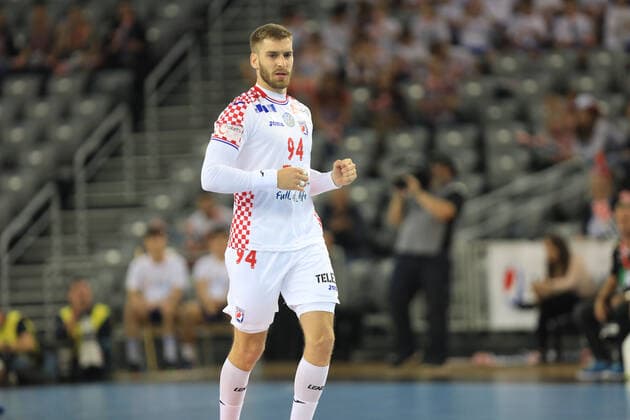 Zagreb, 23.10.2019. - Friendly handball match between Croatia and Germany at the Zagreb Arena. Croatia (white) - Germany (black) 25:26 Domagoj PAVLOVIC (94) 