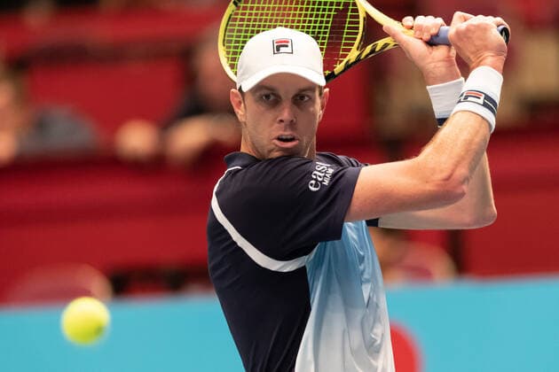24.10.2019, Wiener Stadthalle, Wien, AUT, ATP, Tennis Herren Tour, Erste Bank Open, im Bild Sam Querrey (USA) Sam Querrey of USA during the Erste Bank Open of the ATP Tour at the Wiener Stadthalle in Wien, Austria on 2019 10 24. Wien