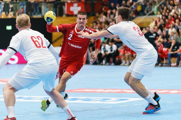 25.10.2019, Aarau, Schachenhalle, Testspiel: Schweiz - Tschechien, Andy Schmid (Schweiz) Aarau Schachenhalle Aargau Schweiz Copyright: xJustPictures.ch VedranxGalijasx