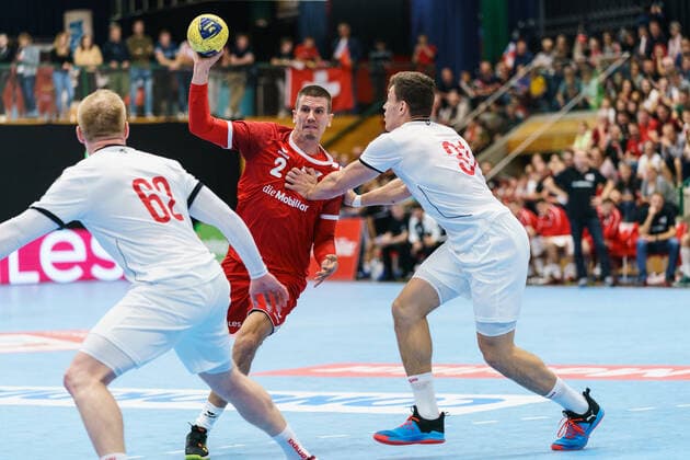 25.10.2019, Aarau, Schachenhalle, Testspiel: Schweiz - Tschechien, Andy Schmid (Schweiz) Aarau Schachenhalle Aargau Schweiz Copyright: xJustPictures.ch VedranxGalijasx